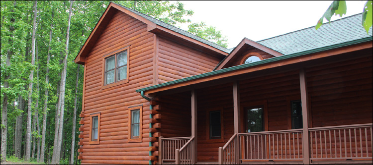 Log Home Staining in Greensville County, Virginia