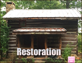 Historic Log Cabin Restoration  Greensville County, Virginia