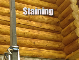  Greensville County, Virginia Log Home Staining